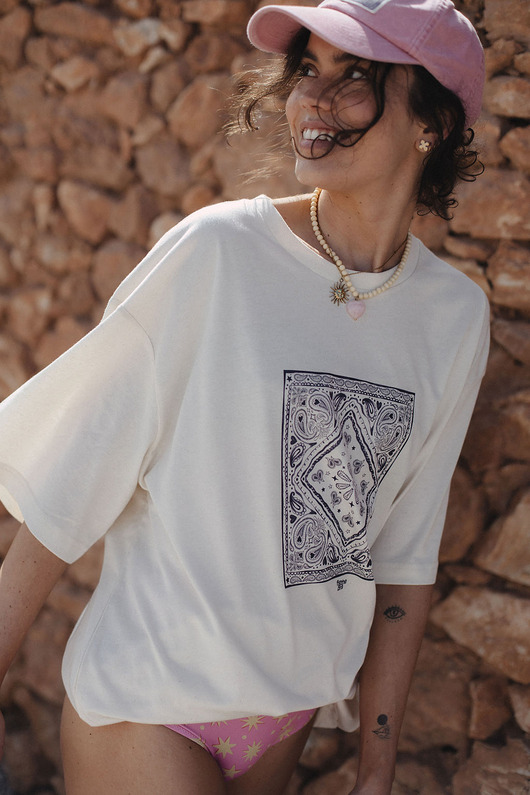 T-shirt paisley saute