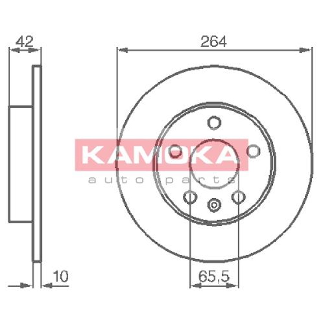 KAMOKA Tarcza hamulcowa 1032088