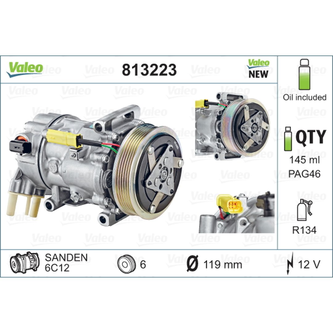 Valeo sprezarka klimatyzacji 813223 813223