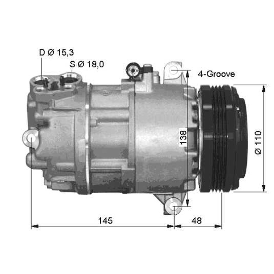 NRF Kompresor klimatyzacji 32493