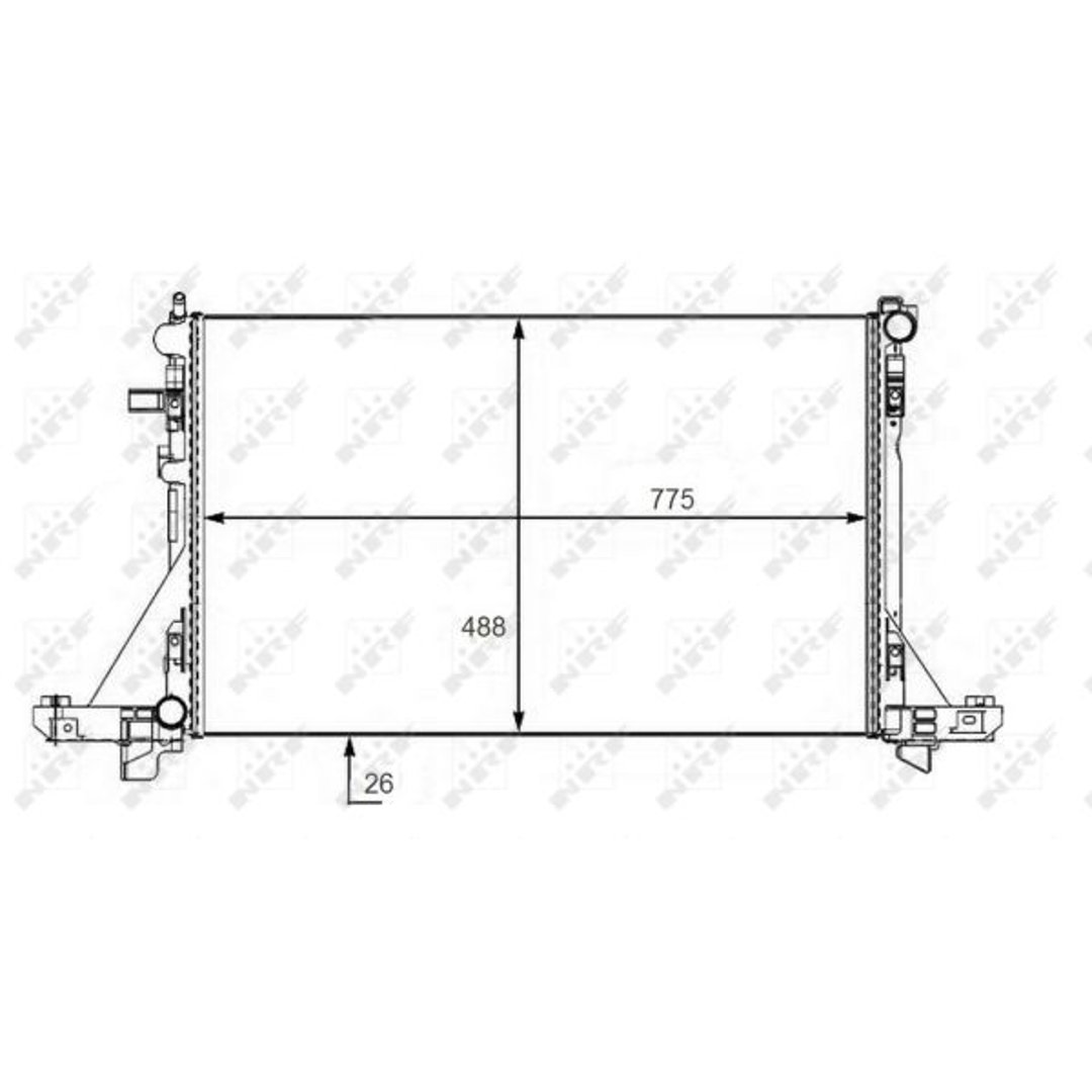 NRF Chłodnica, układ chłodzenia silnika NRF 58481 58481
