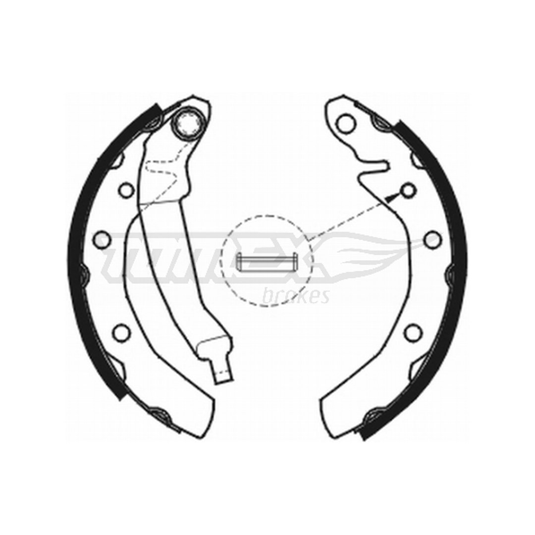 Tomex BRAKES Zestaw szczęk hamulcowych BRAKES TX 20-31 TX 20-31
