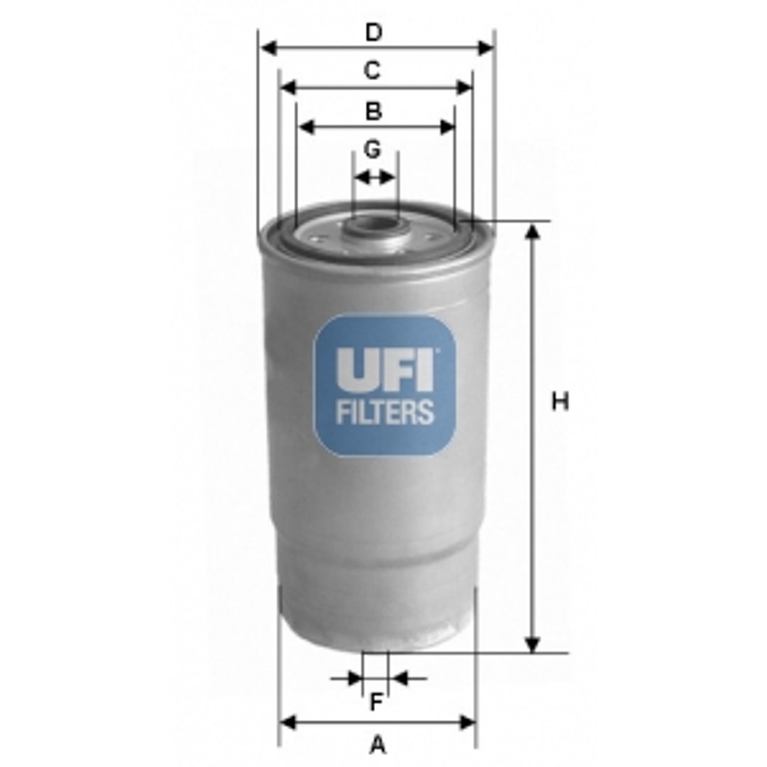 Filtr paliwa UFI Filtry 24.460.00