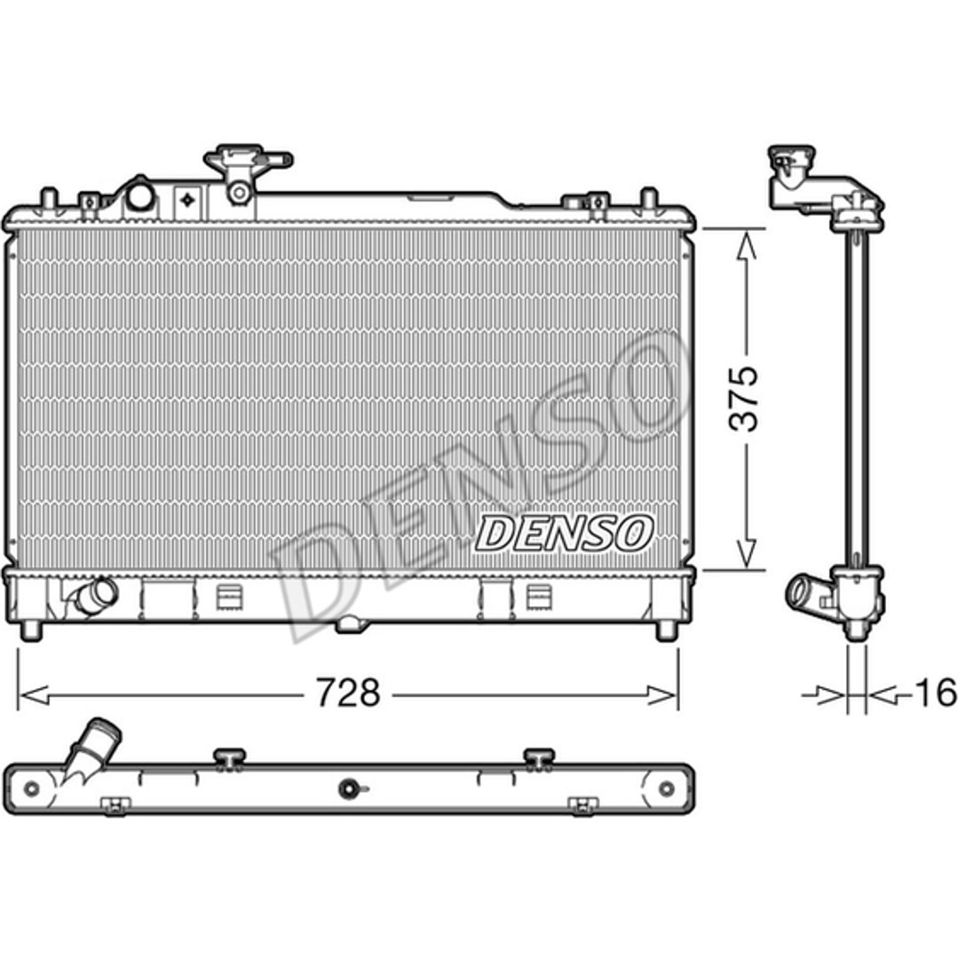 DENSO Chłodnica, układ chłodzenia silnika DRM44033