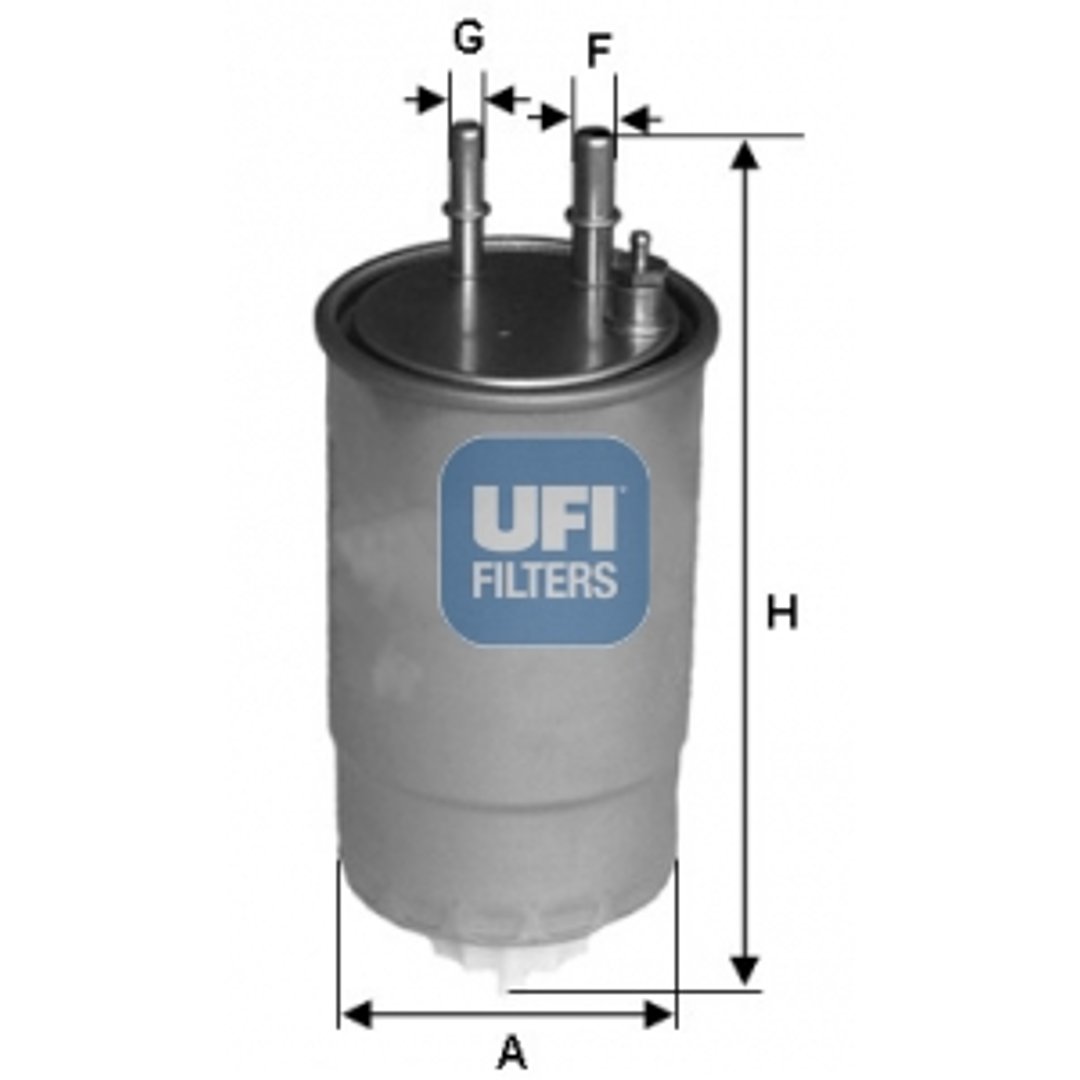 UFI FILTERS Filter 24.117.00 filtr oleju napędowego 24.117.00