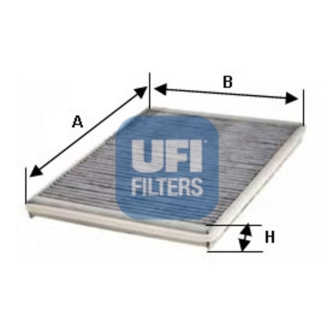 Filtr, wentylacja przestrzeni pasażerskiej UFI Filtry 54.117.00