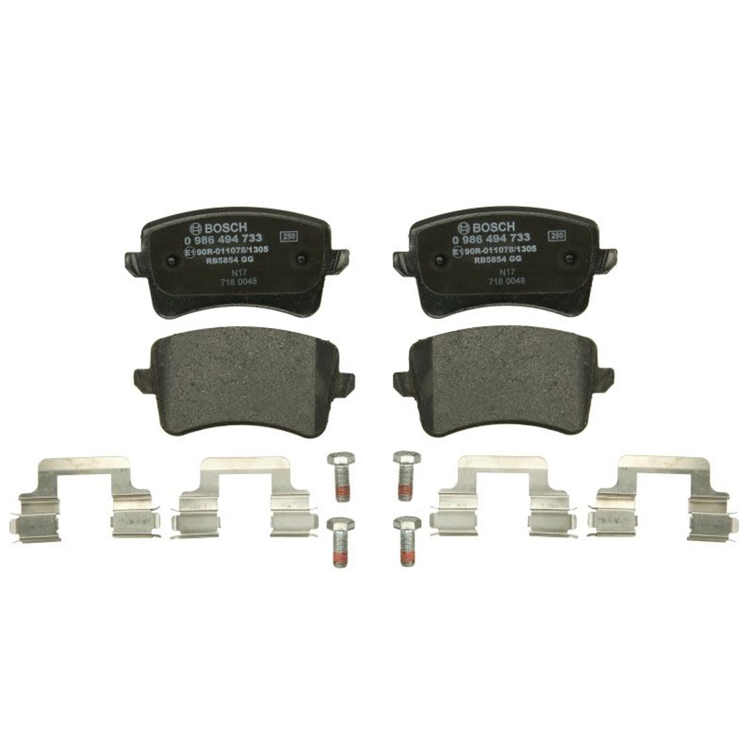 Bosch Zestaw klocków hamulcowych hamulce tarczowe 0 986 494 733