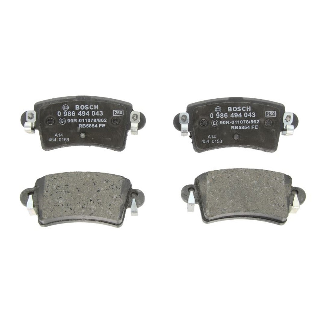 Bosch Zestaw klocków hamulcowych, hamulce tarczowe 0 986 494 043