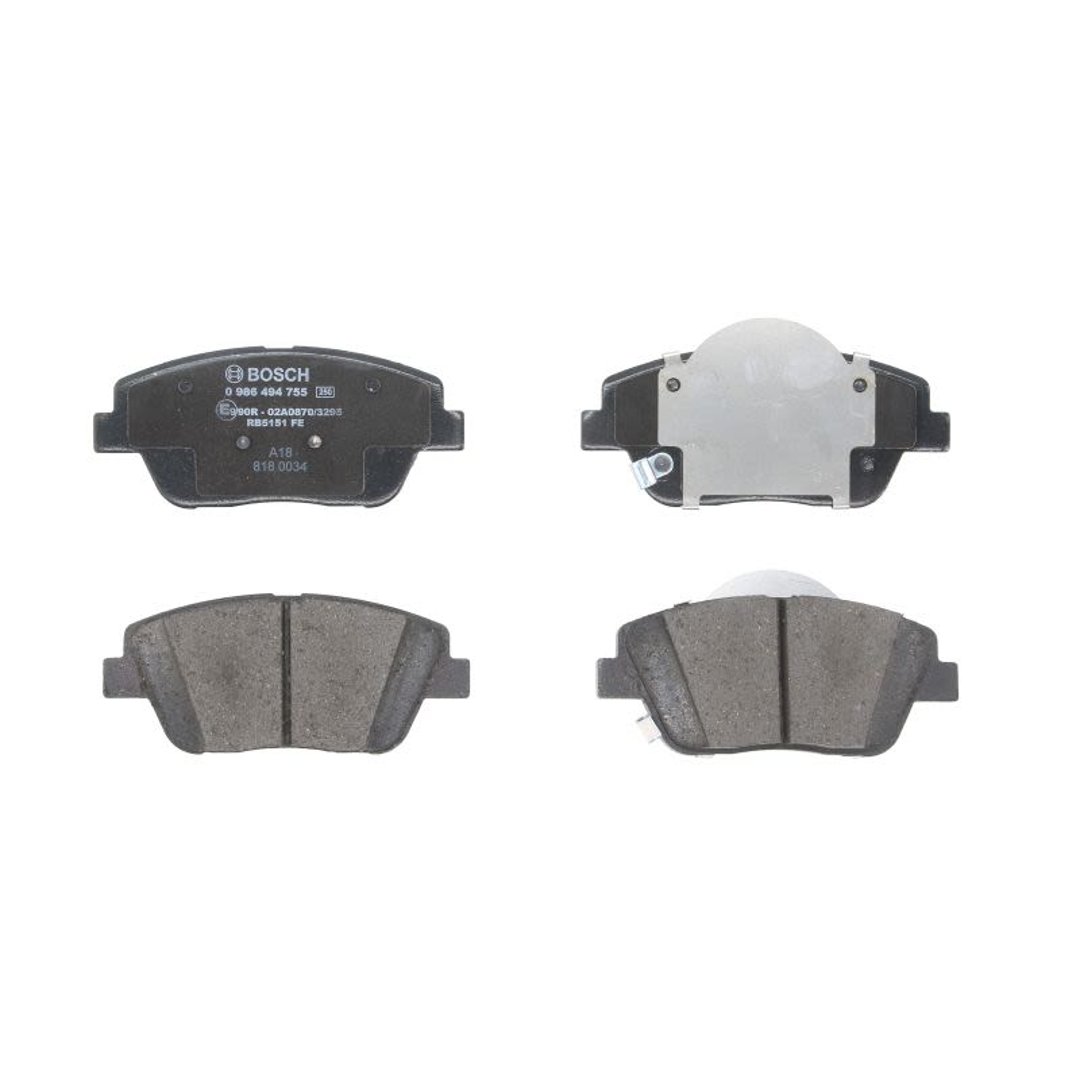 Bosch Zestaw klocków hamulcowych hamulce tarczowe 0 986 494 755