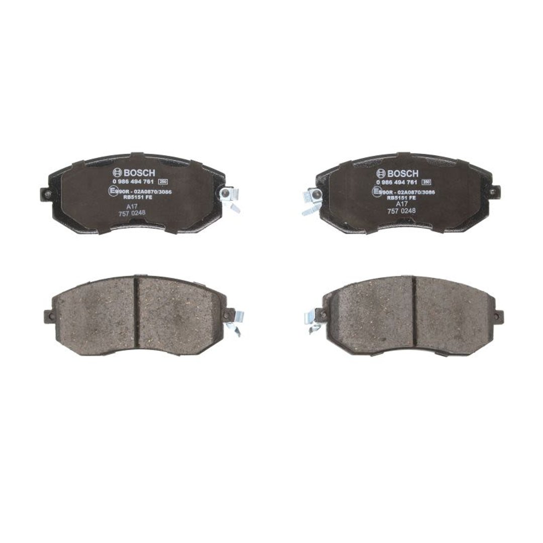 Bosch Zestaw klocków hamulcowych hamulce tarczowe 0 986 494 761