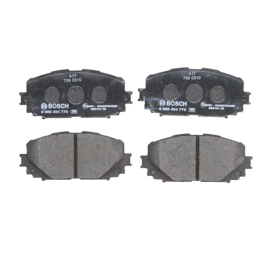 Bosch Zestaw klocków hamulcowych, hamulce tarczowe 0 986 494 770 0 986 494 770