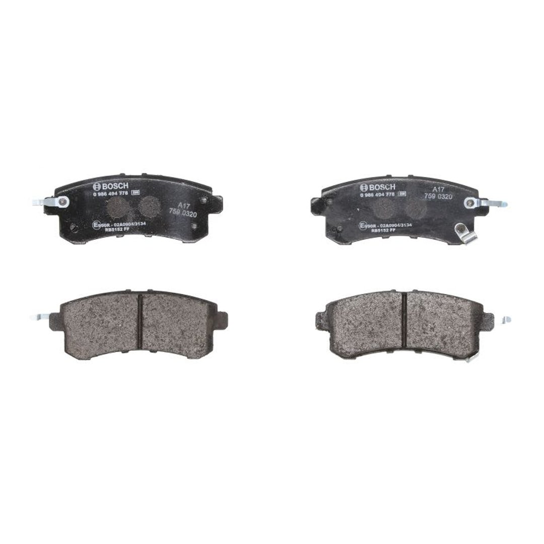 Bosch Zestaw klocków hamulcowych, hamulce tarczowe 0 986 494 778 0 986 494 778
