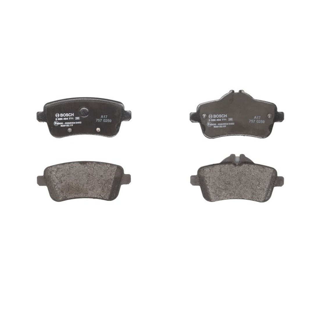 Bosch Zestaw klocków hamulcowych hamulce tarczowe 0 986 494 771