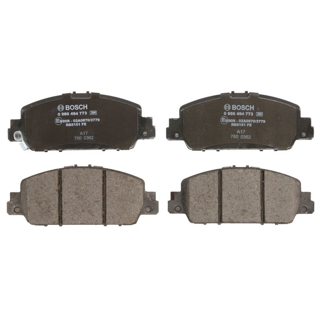 Bosch Zestaw klocków hamulcowych hamulce tarczowe 0 986 494 773