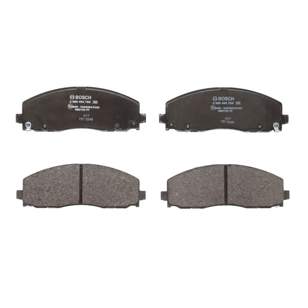 Bosch Zestaw klocków hamulcowych hamulce tarczowe 0 986 494 769
