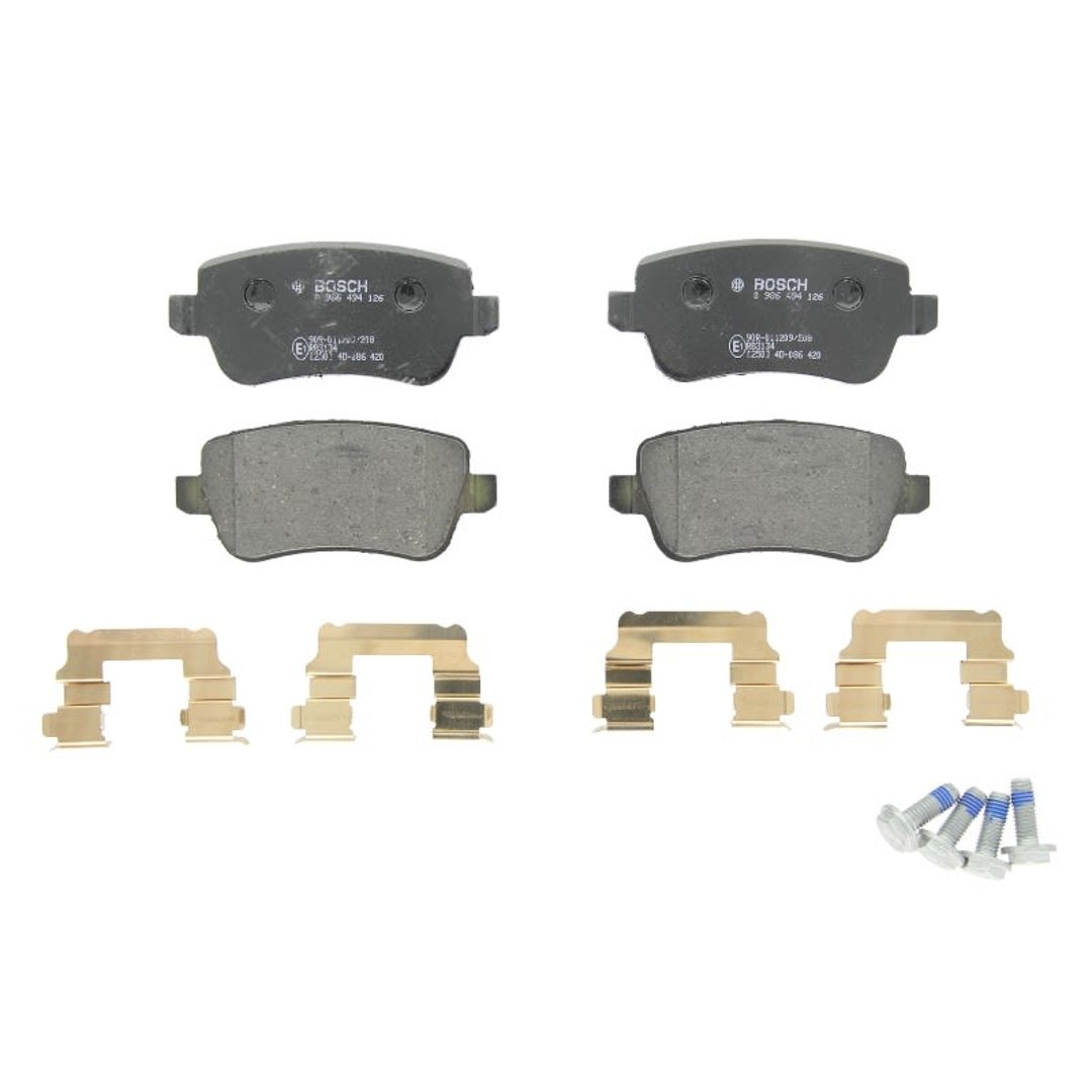 Bosch Zestaw klocków hamulcowych, hamulce tarczowe 0 986 494 126