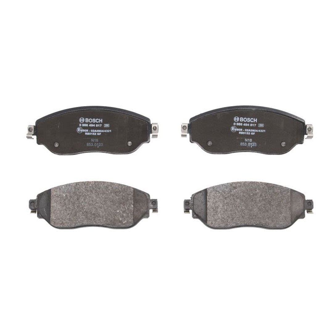 Bosch Zestaw klocków hamulcowych hamulce tarczowe 0 986 494 817