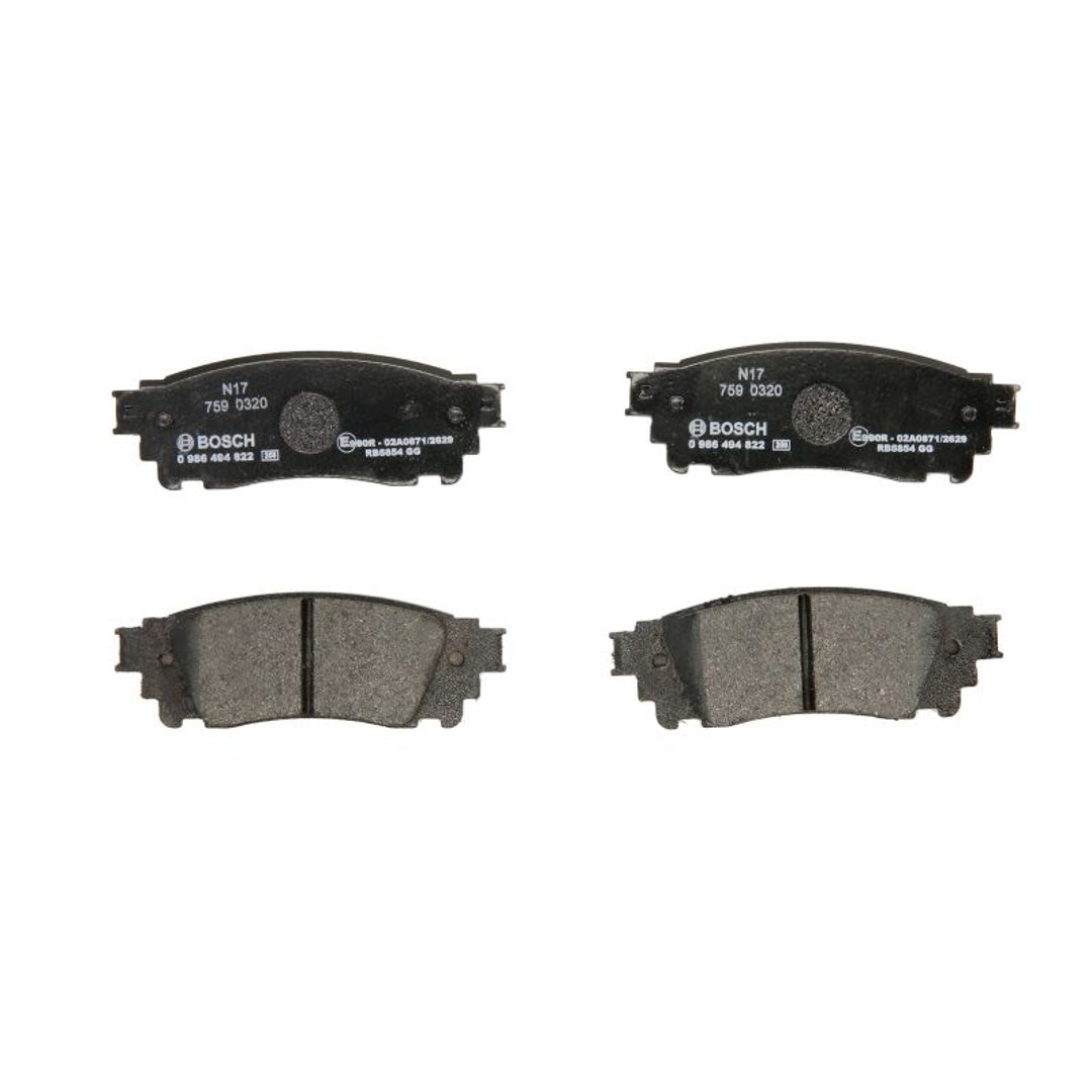 Bosch Zestaw klocków hamulcowych, hamulce tarczowe 0 986 494 822 0 986 494 822