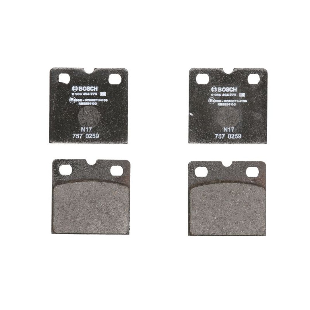 Bosch Zestaw klocków hamulcowych hamulce tarczowe 0 986 494 775