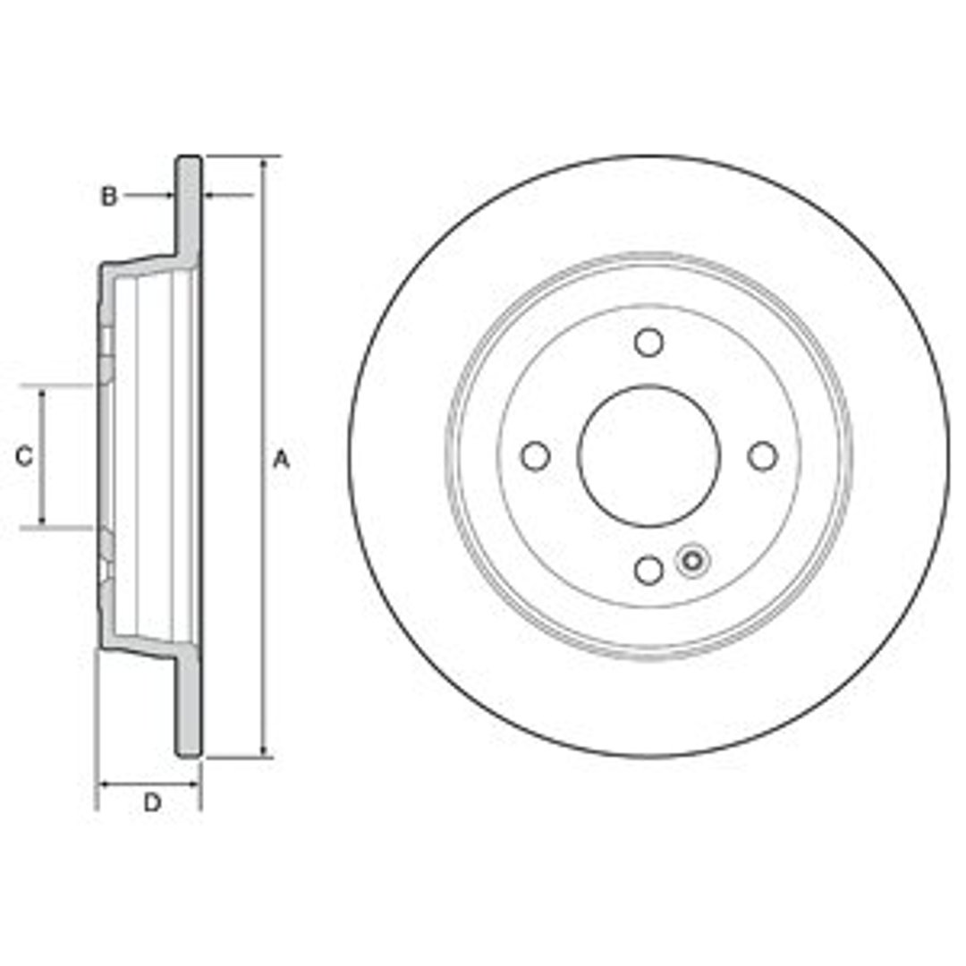 Tarcza hamulcowa DELPHI BG4564