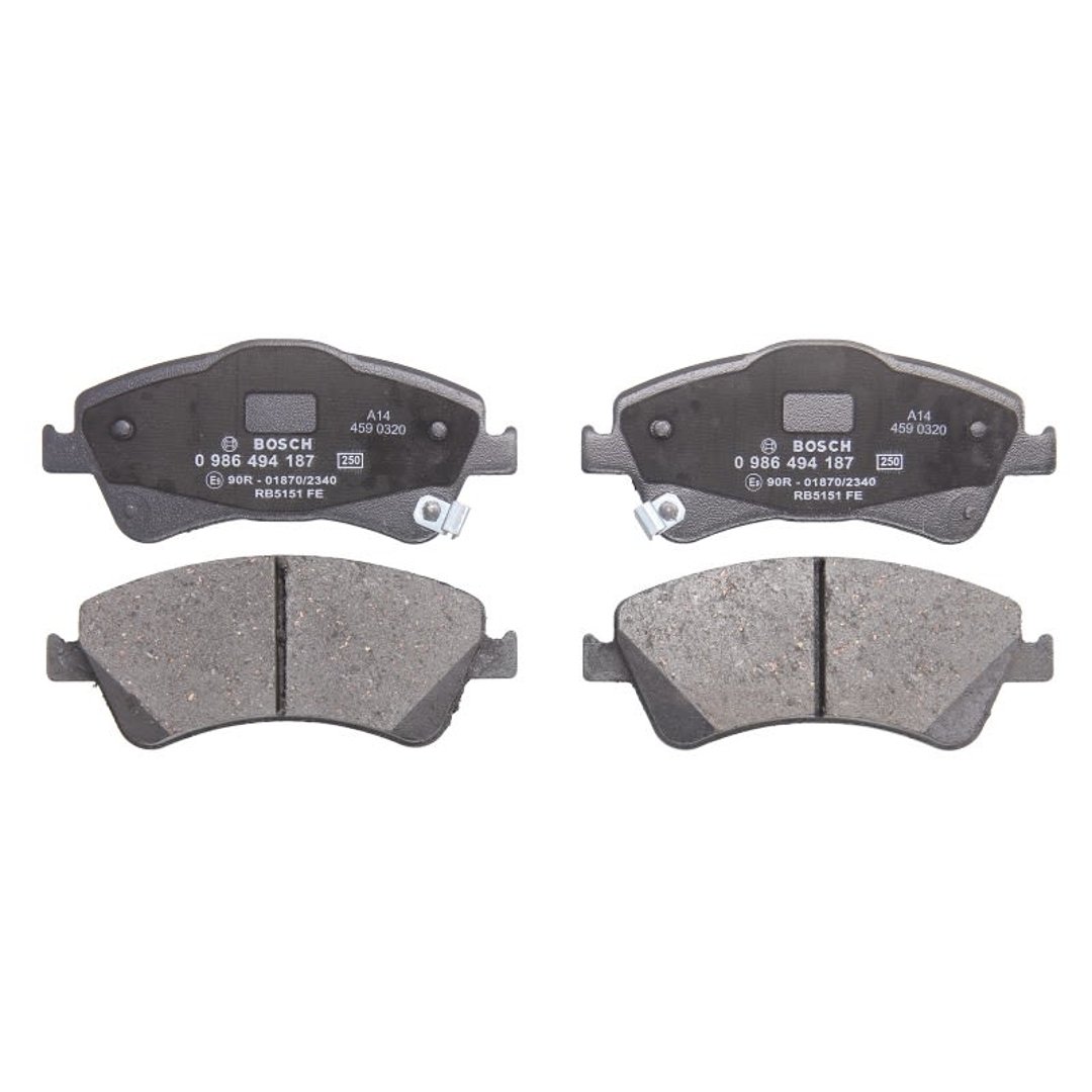Bosch Zestaw klocków hamulcowych, hamulce tarczowe 0 986 494 187