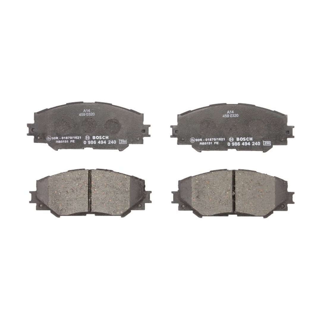 Bosch Zestaw klocków hamulcowych, hamulce tarczowe 0 986 494 240