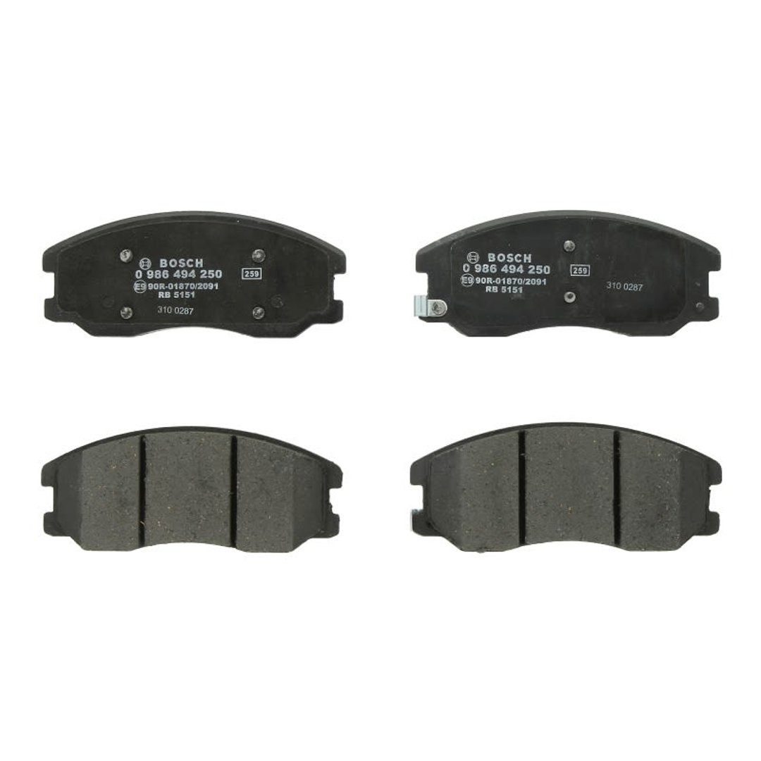 Bosch Zestaw klocków hamulcowych, hamulce tarczowe 0 986 494 250