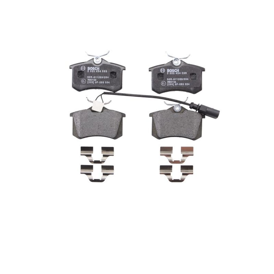 Bosch Zestaw klocków hamulcowych, hamulce tarczowe 0 986 494 599