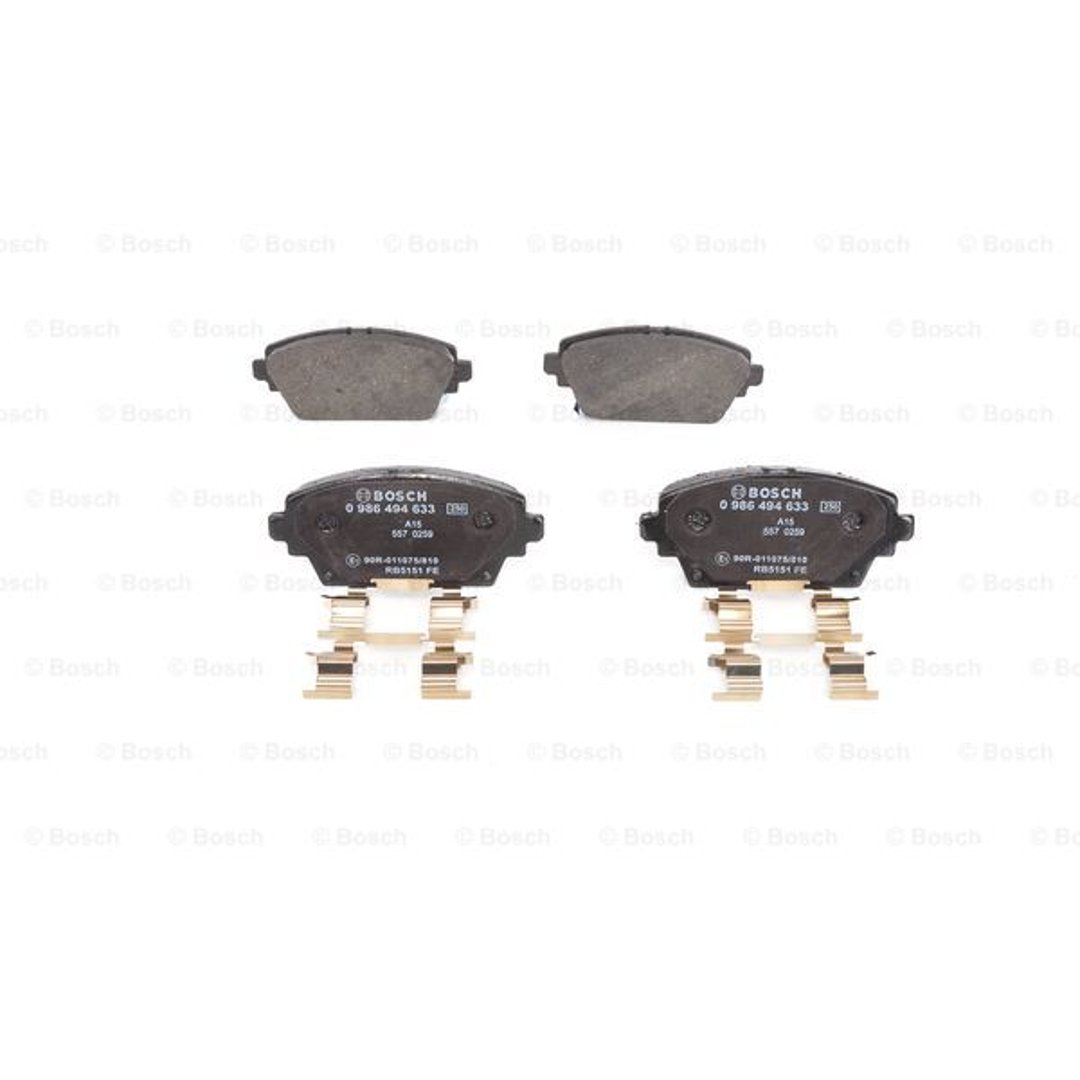 Bosch Zestaw klocków hamulcowych, hamulce tarczowe 0 986 494 633