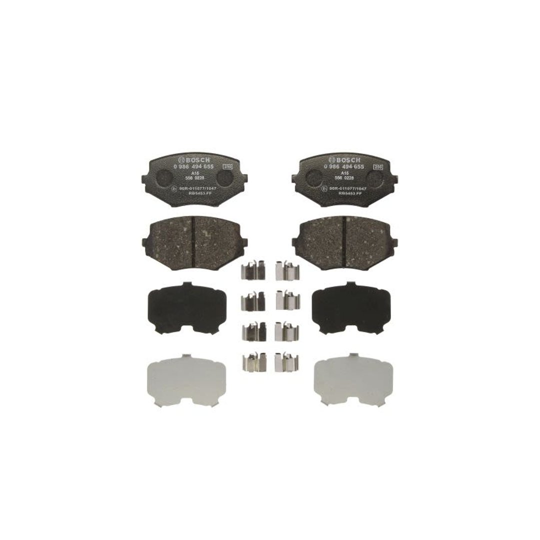 Bosch Zestaw klocków hamulcowych, hamulce tarczowe 0 986 494 655