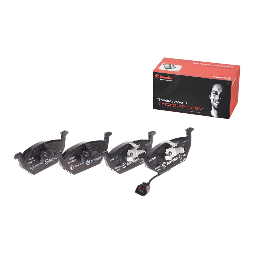 BREMBO Zestaw klocków hamulcowych, hamulce tarczowe P 85 072