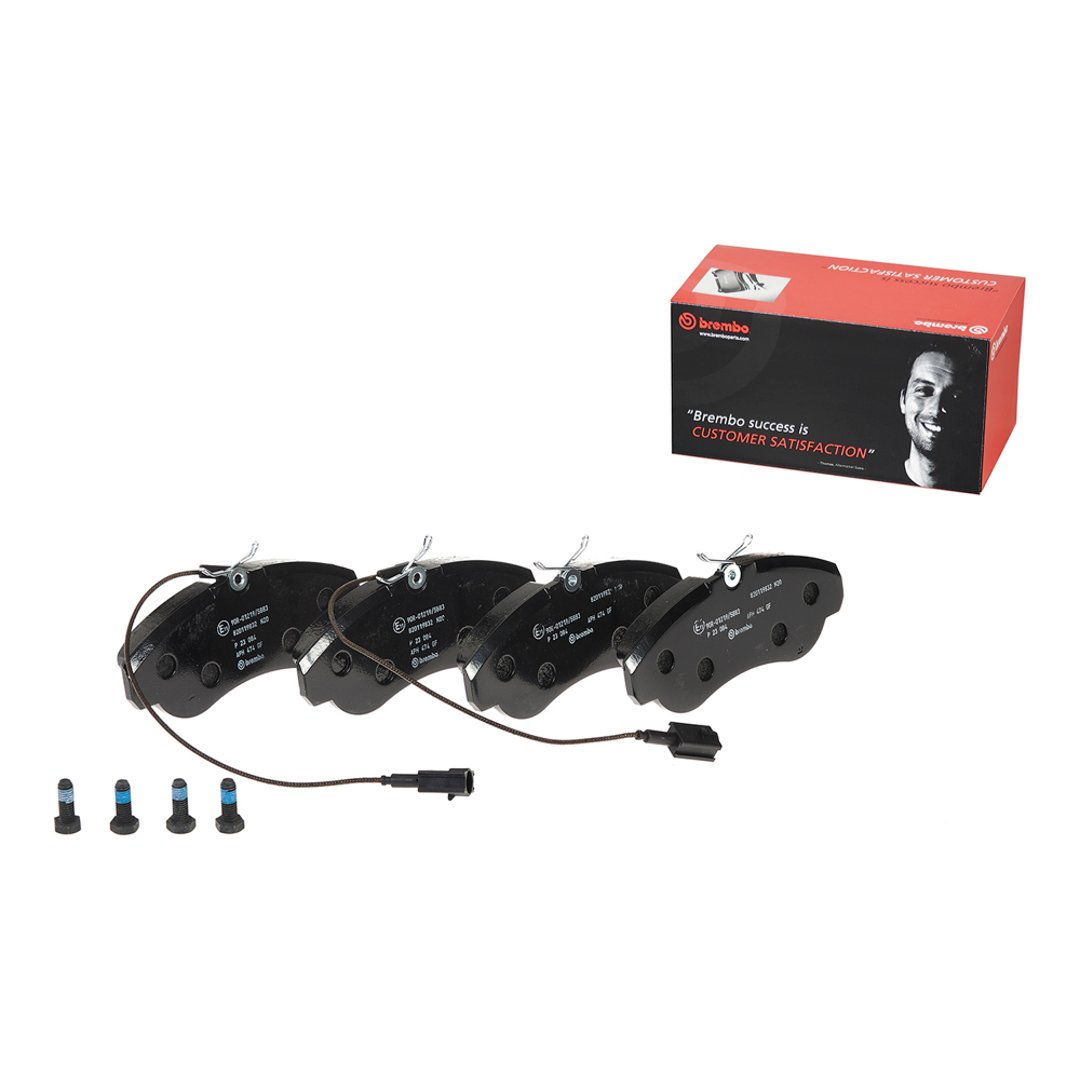 BREMBO Zestaw klocków hamulcowych, hamulce tarczowe P 23 084
