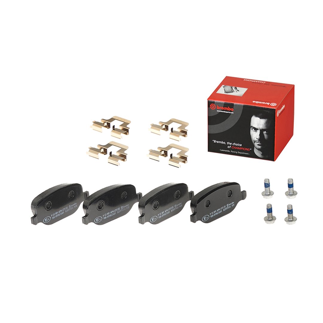 BREMBO Zestaw klocków hamulcowych, hamulce tarczowe P 23 109