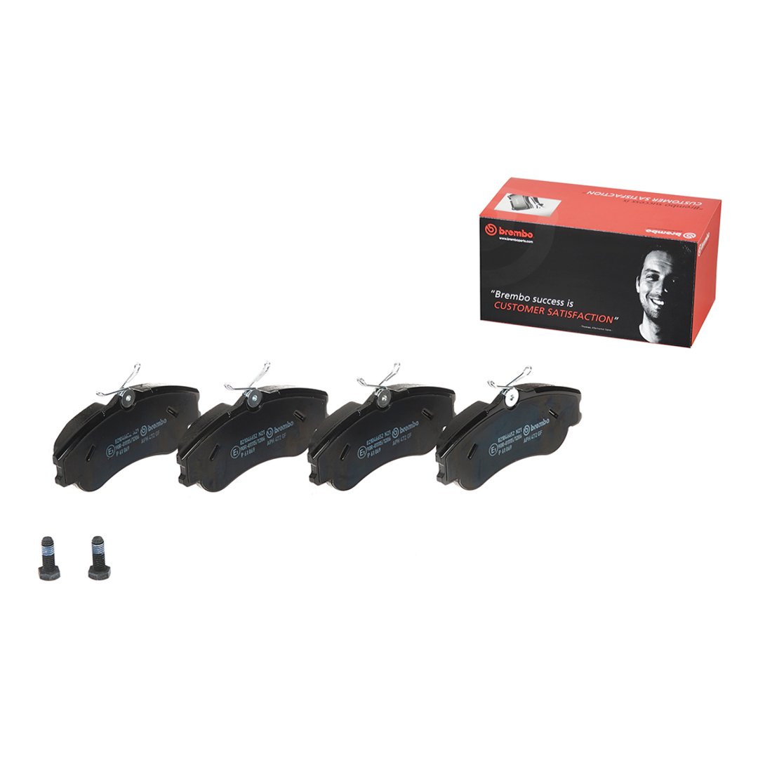 BREMBO Zestaw klocków hamulcowych, hamulce tarczowe P 61 069