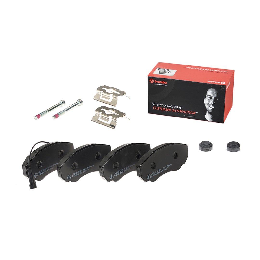 BREMBO Zestaw klocków hamulcowych, hamulce tarczowe P 23 091