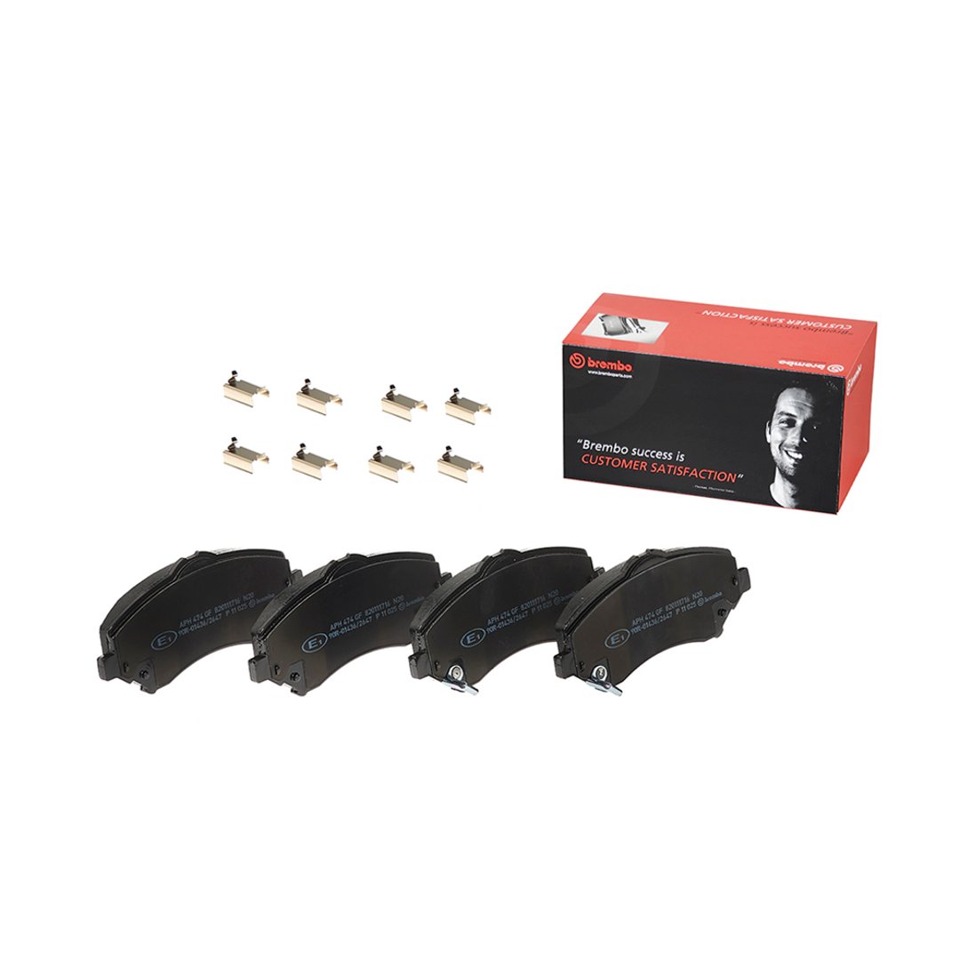 BREMBO Zestaw klocków hamulcowych, hamulce tarczowe P 11 025