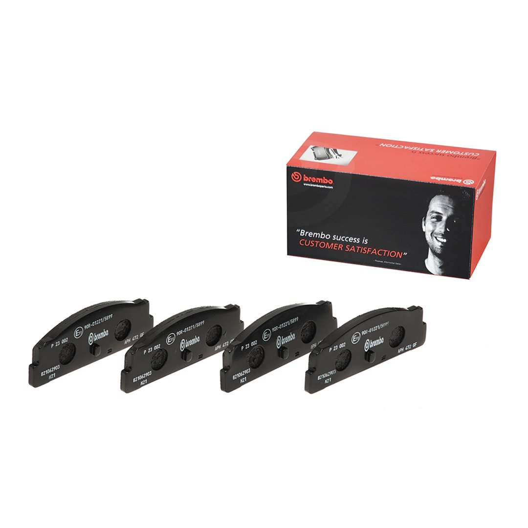 BREMBO Zestaw klocków hamulcowych, hamulce tarczowe P 23 002