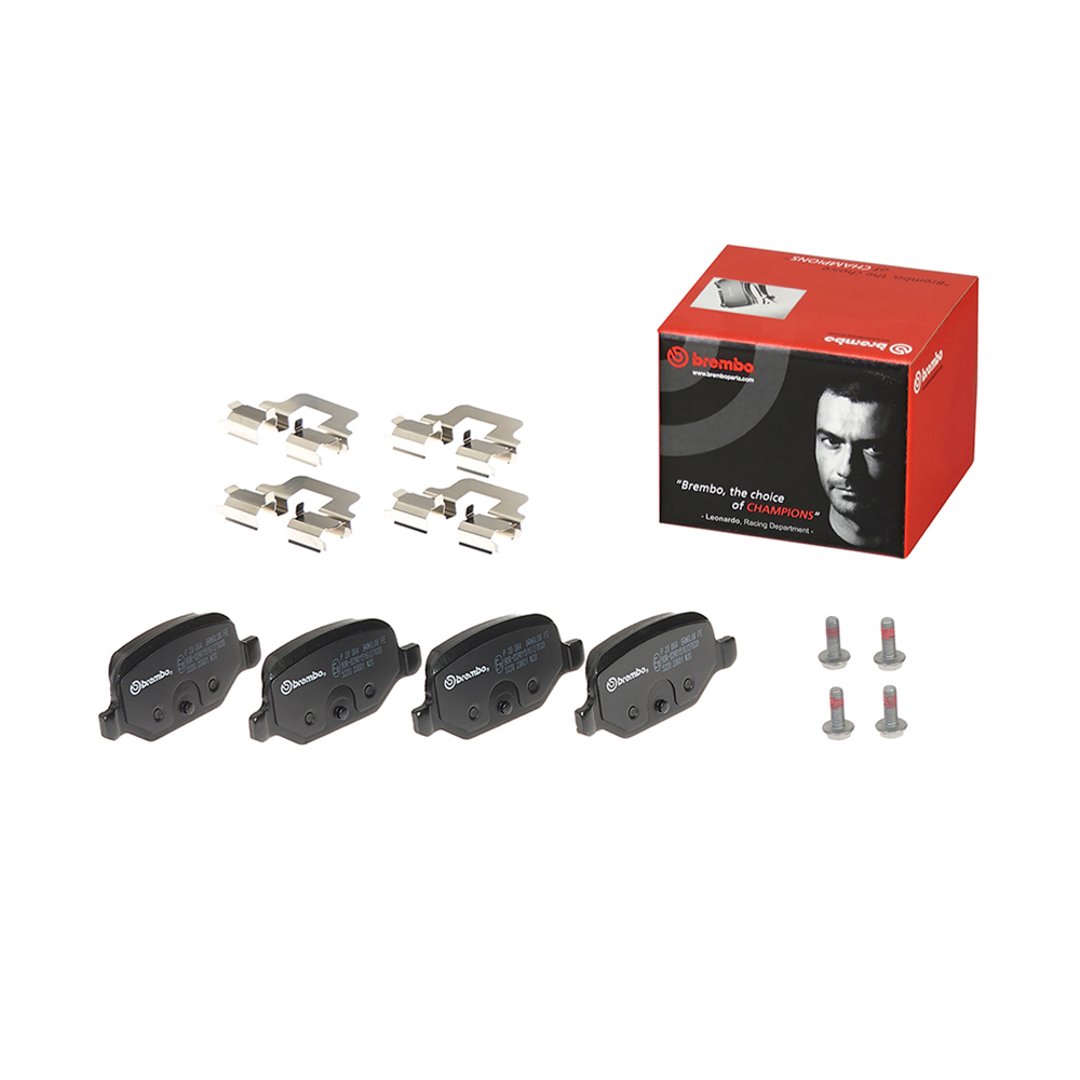 BREMBO Zestaw klocków hamulcowych, hamulce tarczowe P 23 064