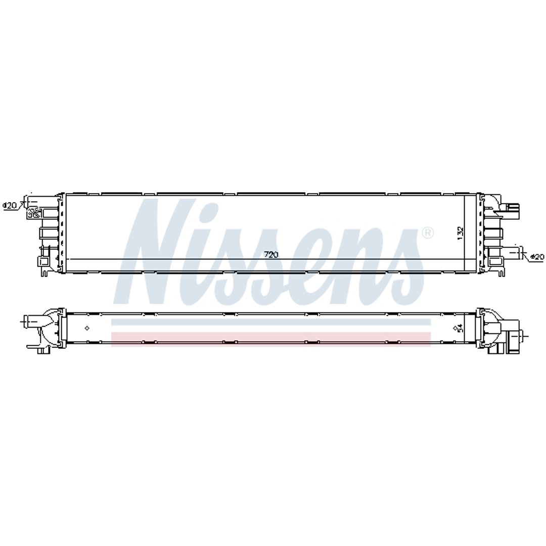 NISSENS Chłodnica, układ chłodzenia silnika NISSENS 60354 60354
