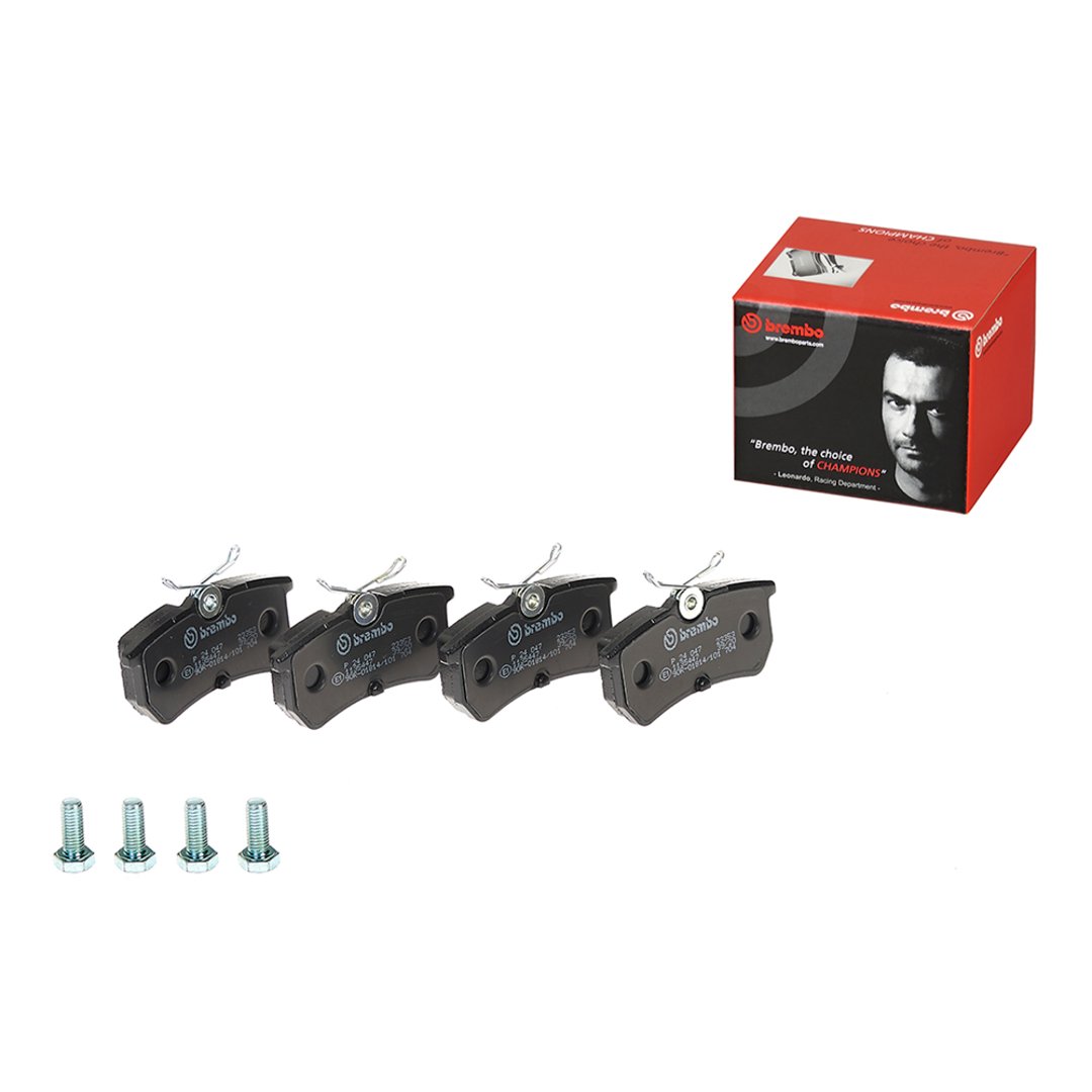 BREMBO Zestaw klocków hamulcowych, hamulce tarczowe P 24 047