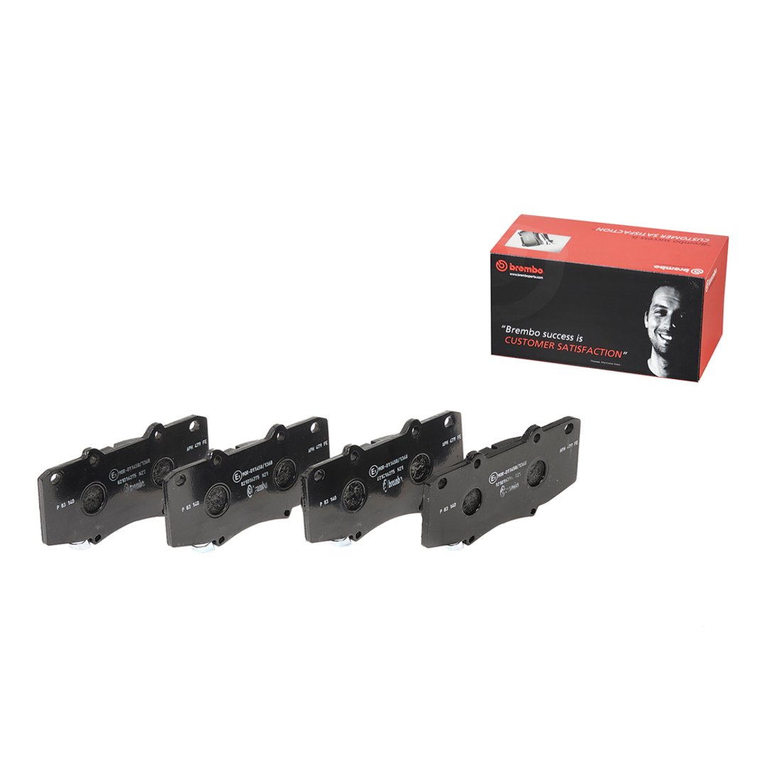 BREMBO Zestaw klocków hamulcowych, hamulce tarczowe P 83 140