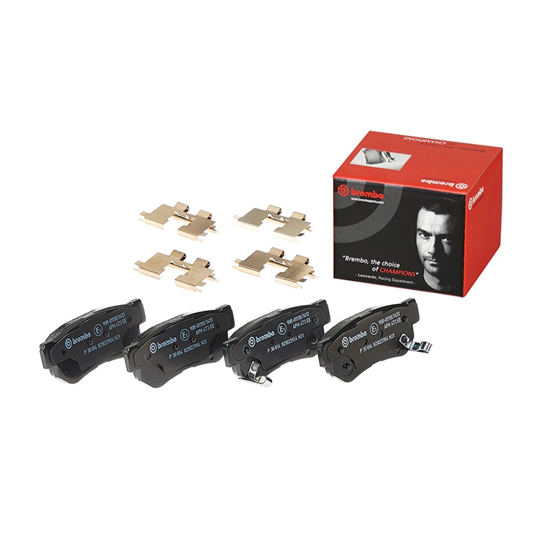 BREMBO Zestaw klocków hamulcowych, hamulce tarczowe P 30 014