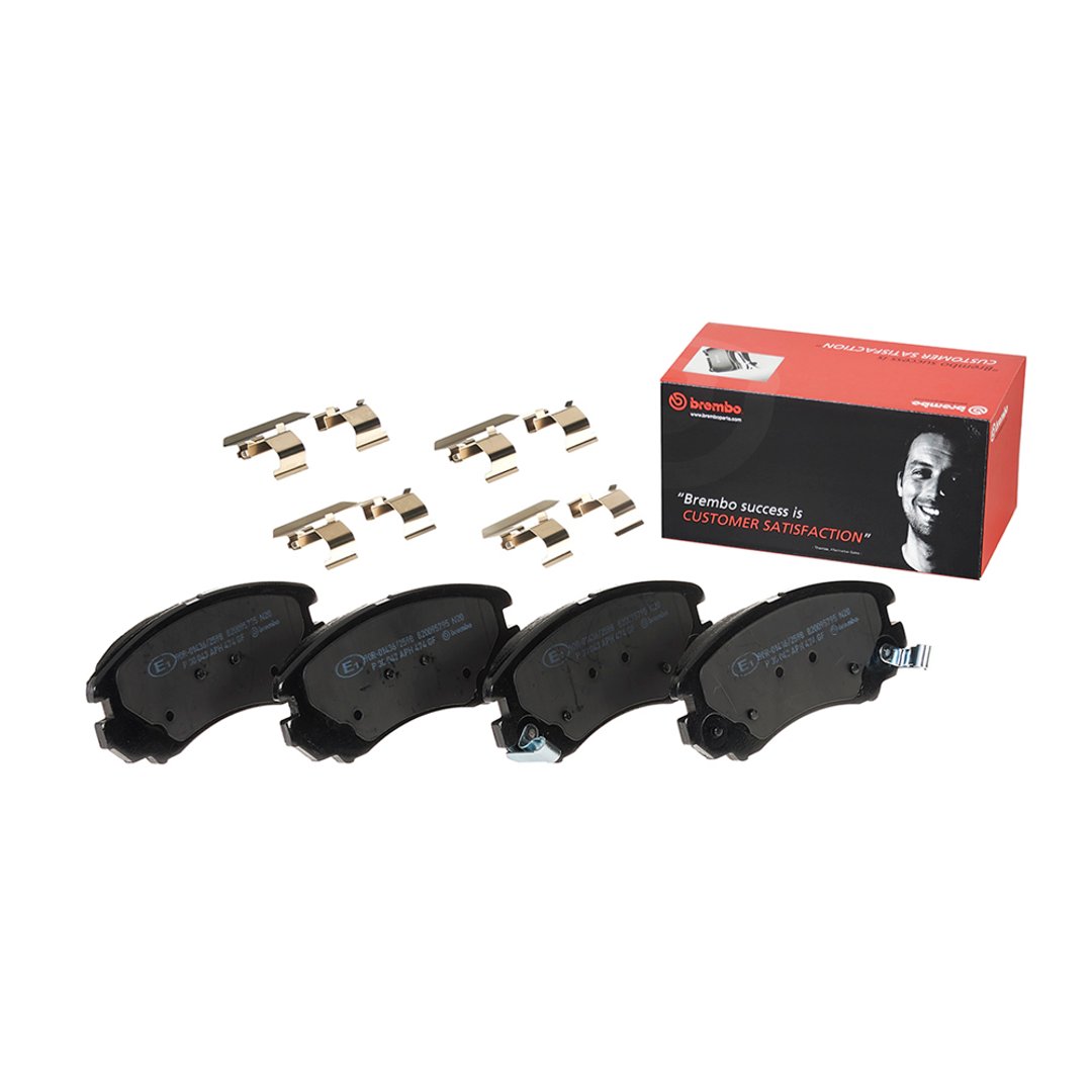 BREMBO Zestaw klocków hamulcowych, hamulce tarczowe P 30 043