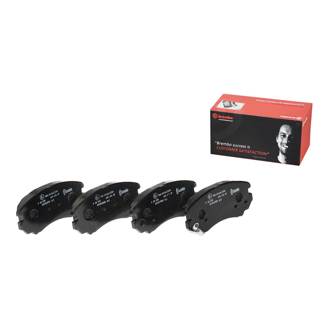 BREMBO Zestaw klocków hamulcowych, hamulce tarczowe P 30 018