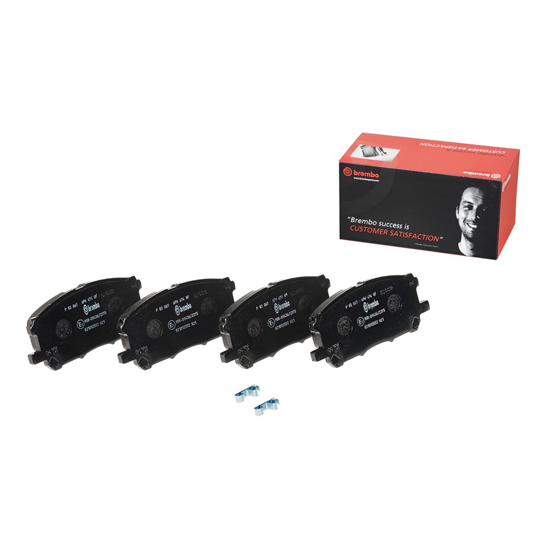 BREMBO Zestaw klocków hamulcowych, hamulce tarczowe P 83 067