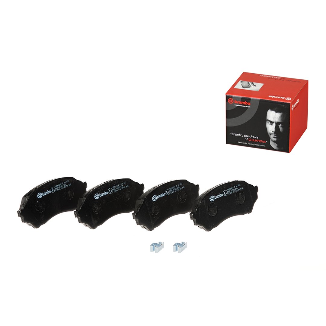 BREMBO Zestaw klocków hamulcowych, hamulce tarczowe P 49 027