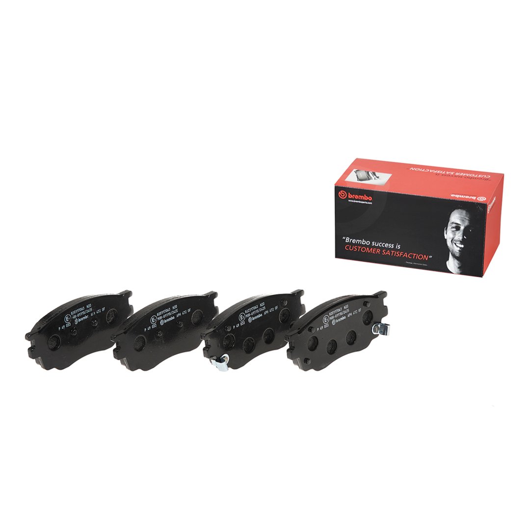 BREMBO Zestaw klocków hamulcowych, hamulce tarczowe P 49 033