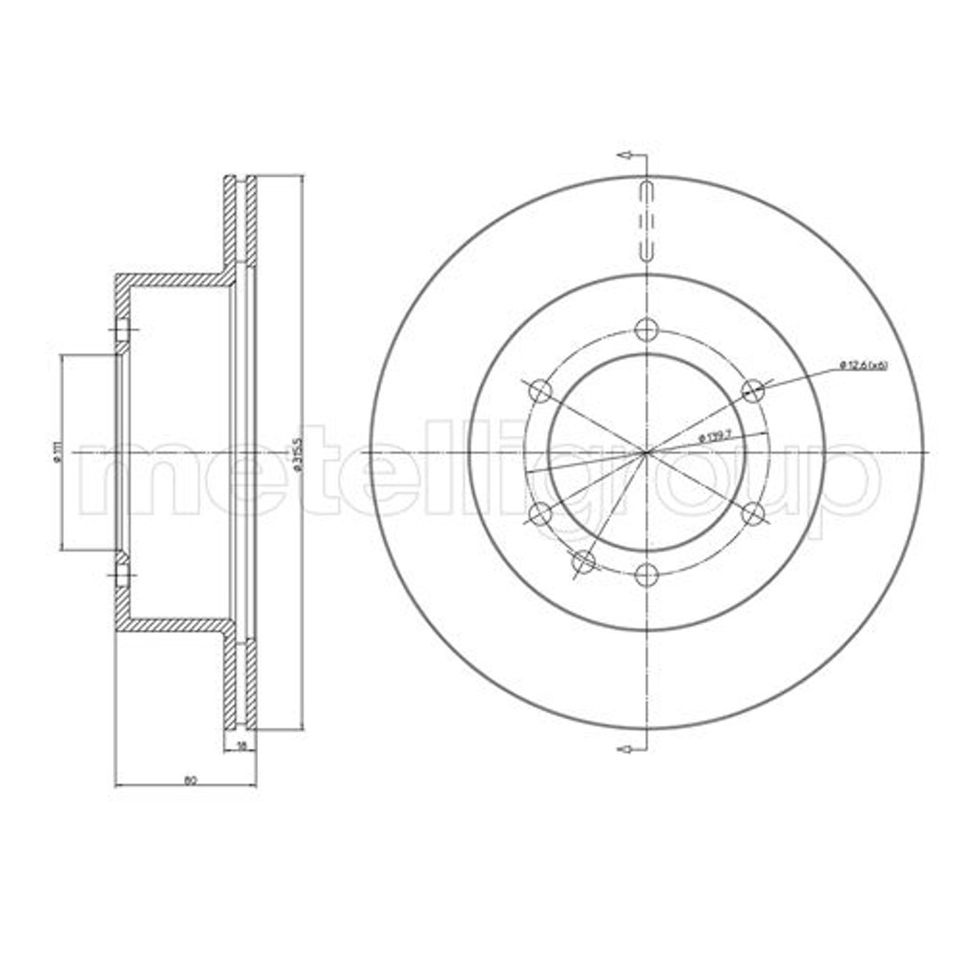 METELLI Tarcza hamulcowa 23-0679