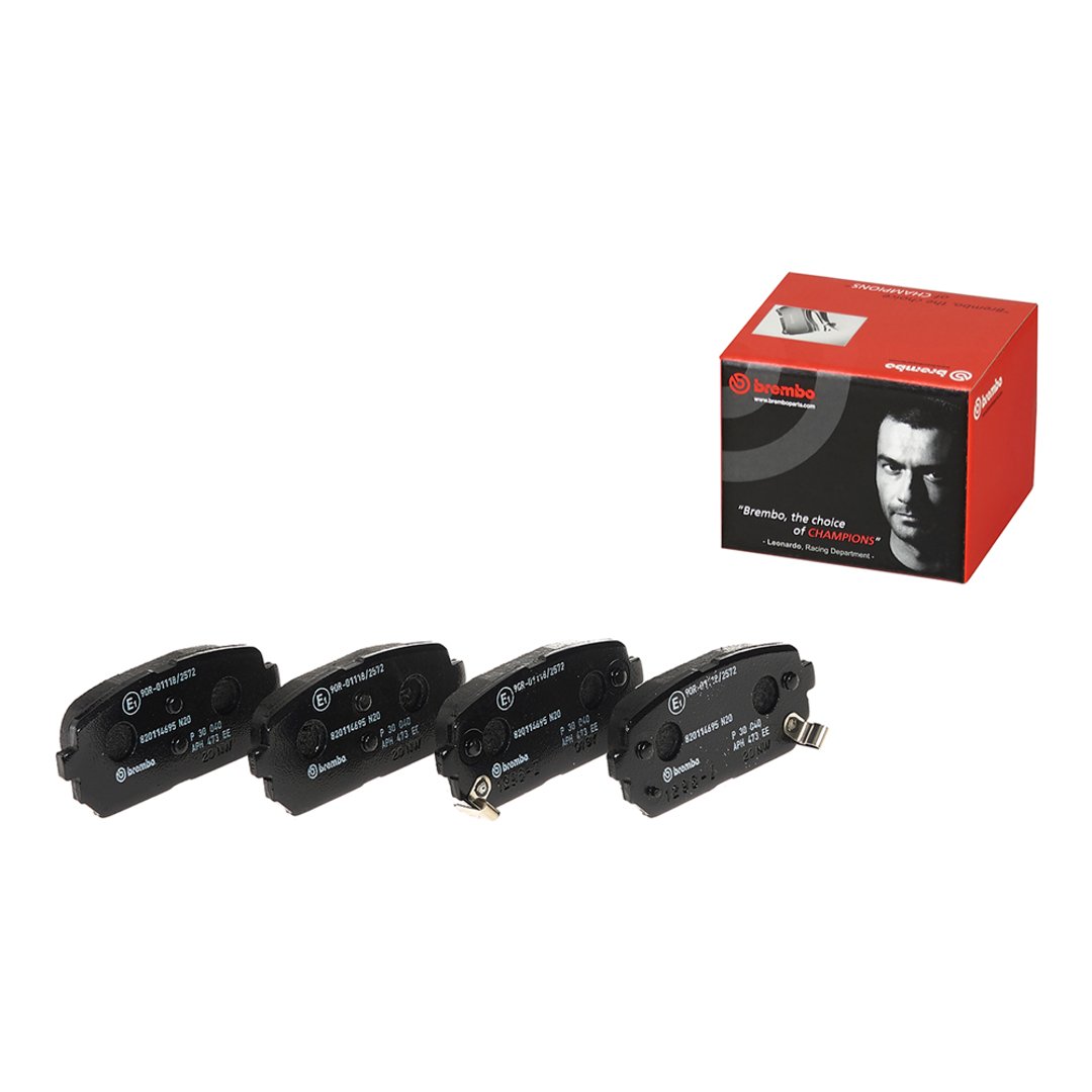 BREMBO Zestaw klocków hamulcowych, hamulce tarczowe P 30 040