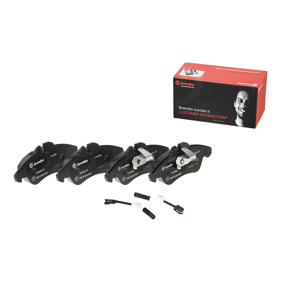 BREMBO Zestaw klocków hamulcowych, hamulce tarczowe P 50 080